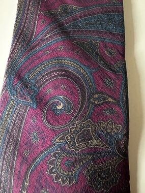 Krizia Uomo Vintage Silk Paisley Neck Tie ~ Hand Made in Italy